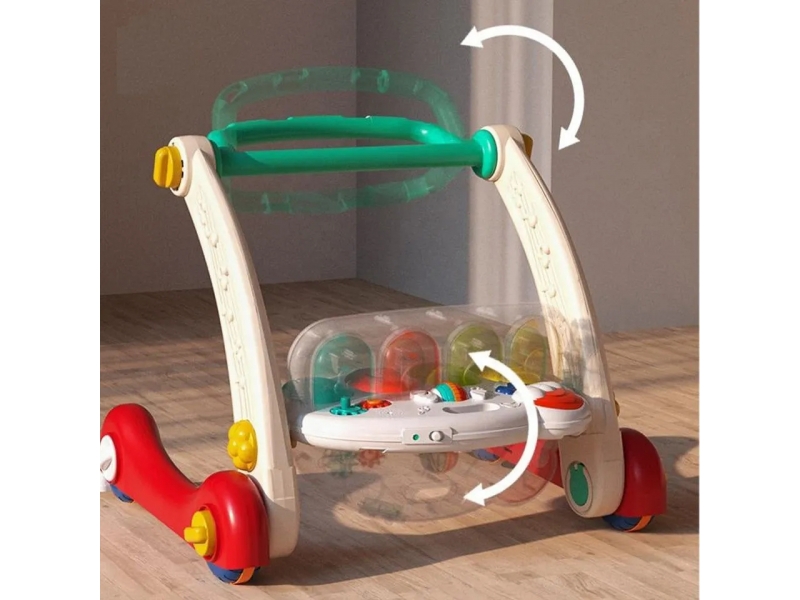 Antepremergator multifunctional 3 in 1 AliBibi, cu jucarii detasabile, pian si salteluta innteractiva