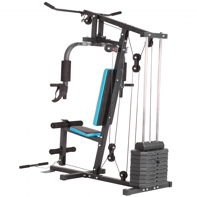 Aparat multifunctional FitTronic® Atletic 420, 45 kg incluse, greutate maxima utilizator 120 kg, bara tractiune 