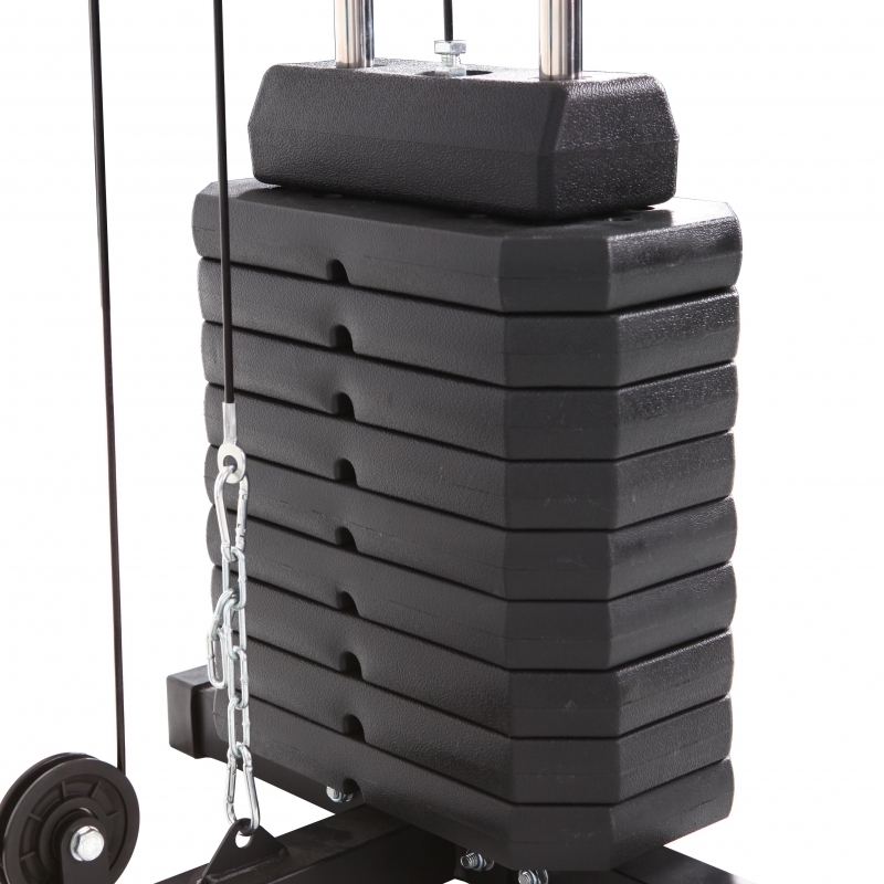 Aparat multifunctional FitTronic® Atletic 420, 45 kg incluse, greutate maxima utilizator 120 kg, bara tractiune 