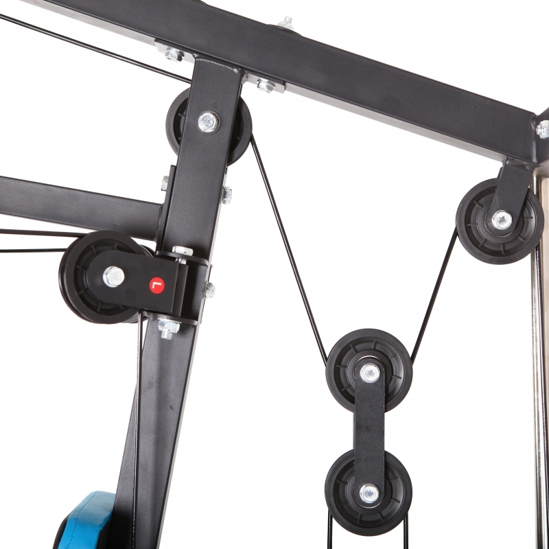 Aparat multifunctional FitTronic® Atletic 420, 45 kg incluse, greutate maxima utilizator 120 kg, bara tractiune 
