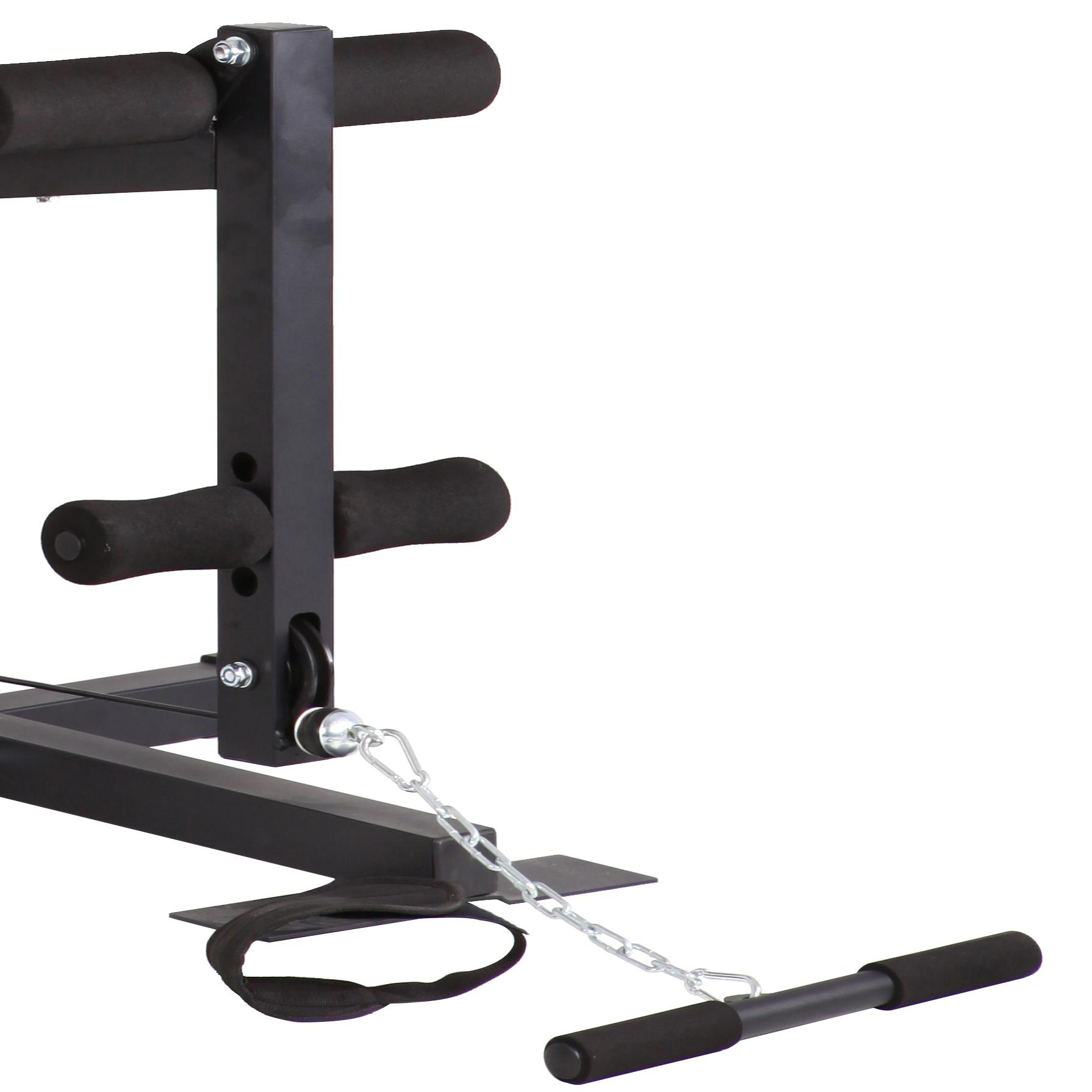 Aparat multifunctional FitTronic® Atletic 420, 45 kg incluse, greutate maxima utilizator 120 kg, bara tractiune 