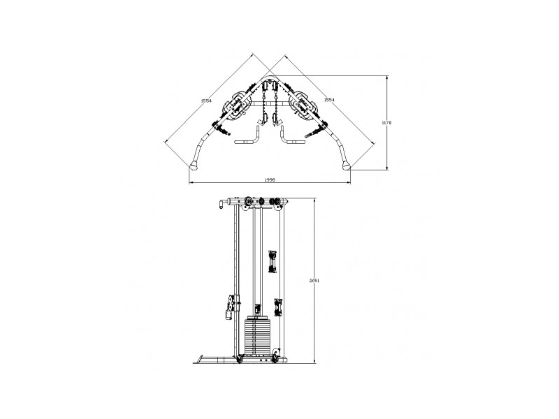 Aparat multifunctional inSPORTline Cable Column CC200