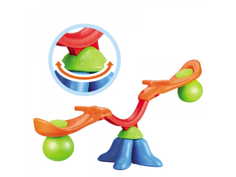 Balansoar AliBibi pt interior sau exterior, din plastic, cu doua locuri pentru copii 