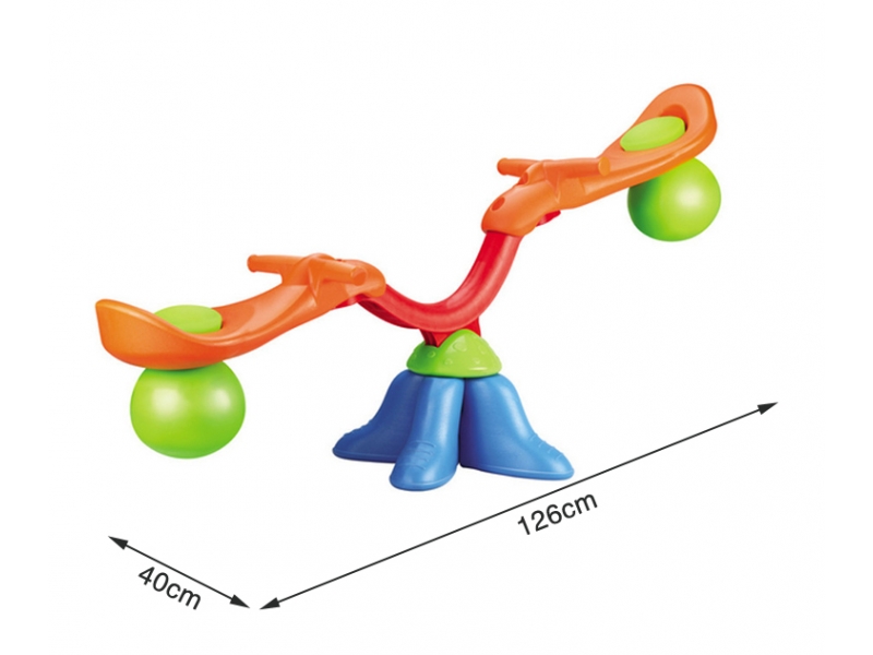 Balansoar AliBibi pt interior sau exterior, din plastic, cu doua locuri pentru copii 