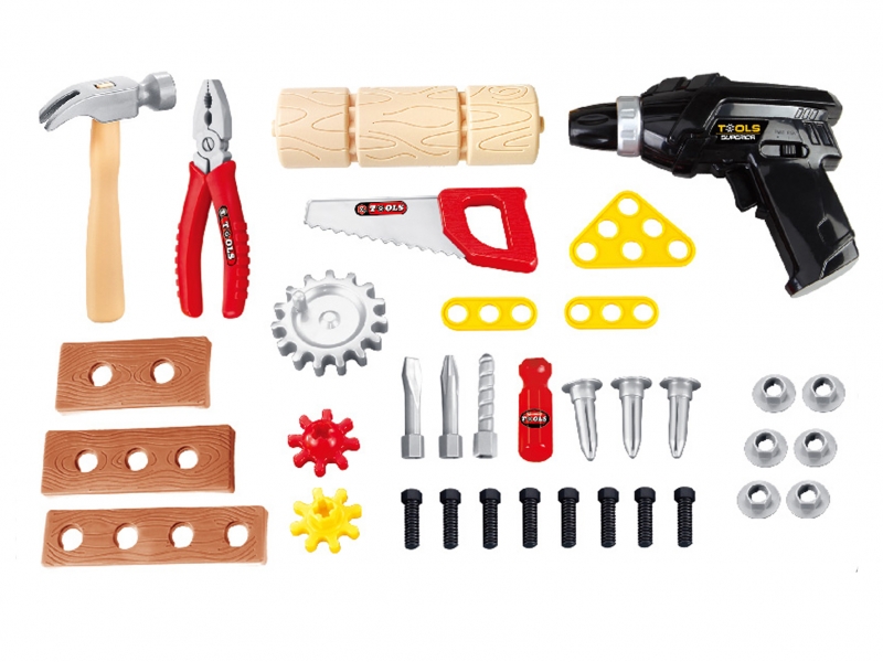 Banc de lucru AliBibi cu unelte si accesorii electrice