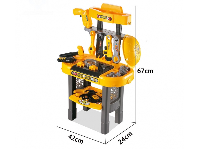 Banc de lucru cu unelte si scule AliBibi pentru copii