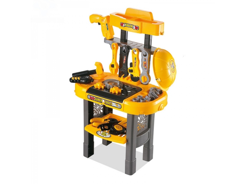 Banc de lucru cu unelte si scule AliBibi pentru copii