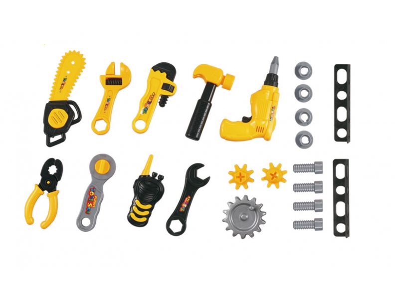 Banc de lucru cu unelte si scule AliBibi pentru copii