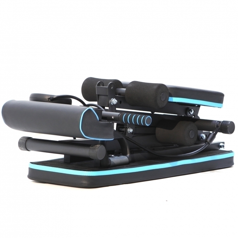 Banca de exercitii reglabila FitTronic Atletic B240, greutate suportata 120 kg, banca scott inclusa, corzi pentru brate