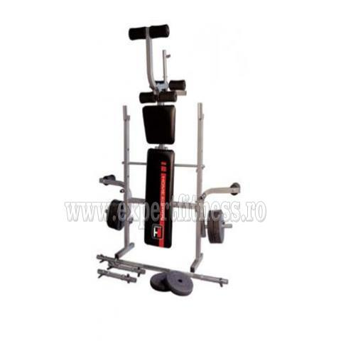 Banca haltere HAMMER-POWER XT +set haltere/gantere 25Kg