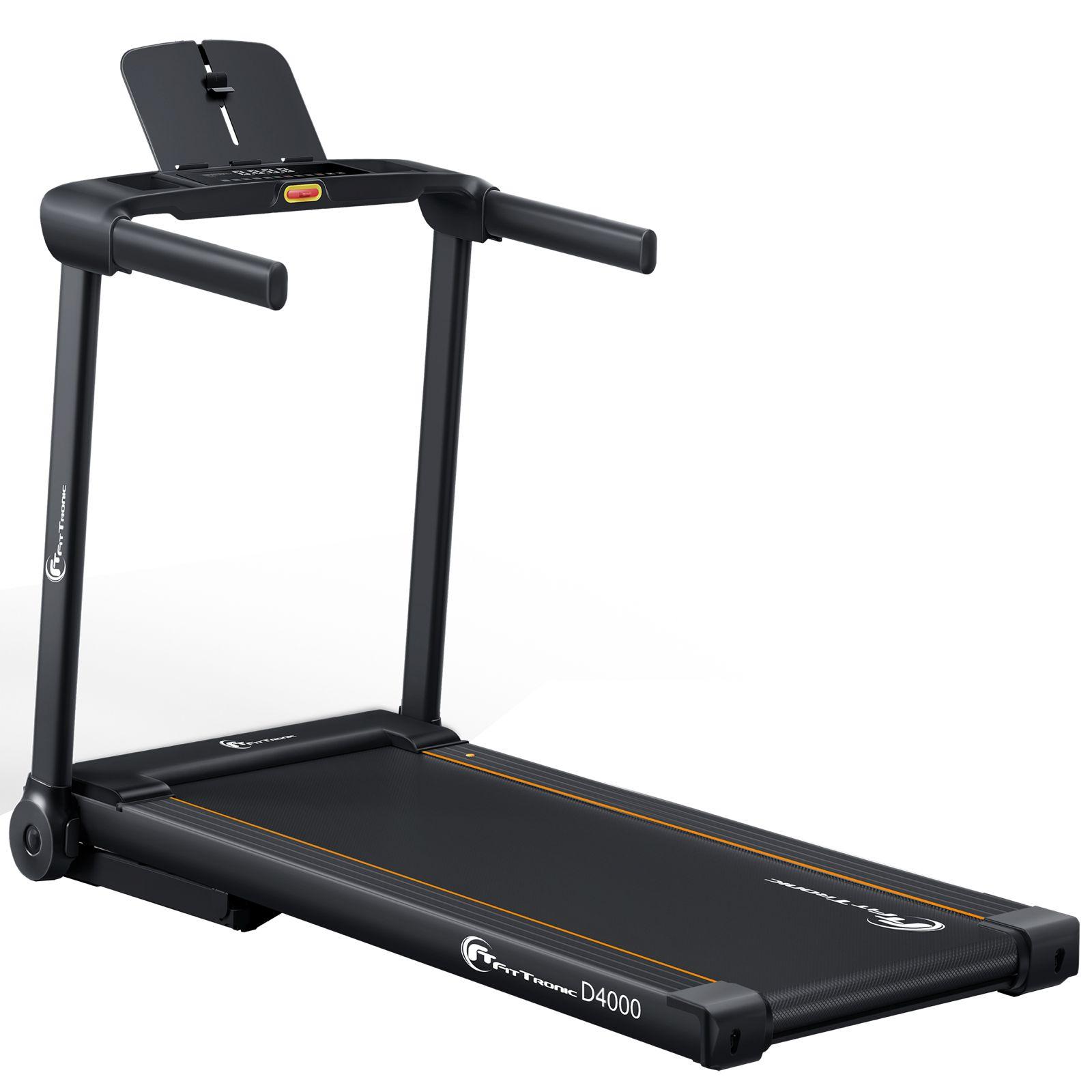 Banda de alergare electrica FitTronic Delta 4000, motor 2.0 CP, inclinatie electrica 18%, greutate suportata 120 kg, Aplicatii Zwift, Kinomap, Besyfit