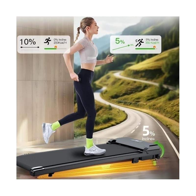 Banda de alergare electrica FitTronic K100, motor de 2.0 CP, greutate suportata 120 kg