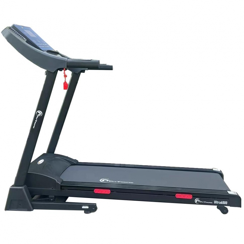 Banda de alergare electrica FitTronic Ultra 6000 motor 3.0 CP, inclinatre electrica 15%, greutate suportata 130 kg, aplicatia Fitshow App, intrare MP3, conectare bluetooth	