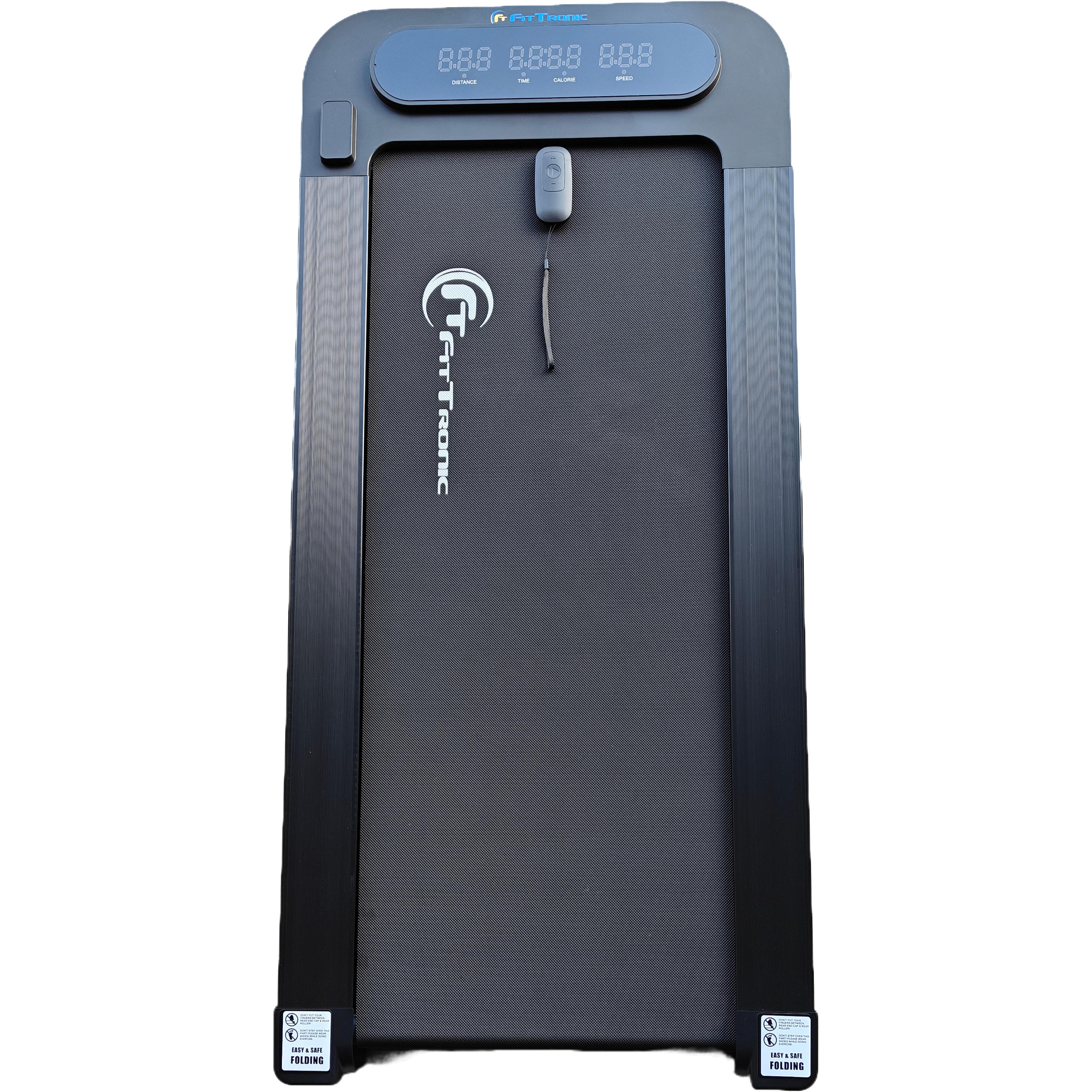 Banda de alergare electrica FitTronic Ultra Walk 100, motor 1.75 CP, greutate suportata 100 kg, telecomanda, afisaj LED,  suprafata de alergare lata de 40 cm
