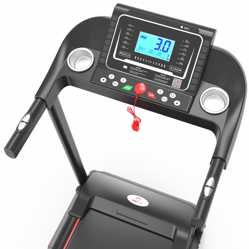Banda de alergat Bodyfit Z2000, motor 2.0CP, greutate suportata 110 kg, inclinatie manuala pe 3 trepte