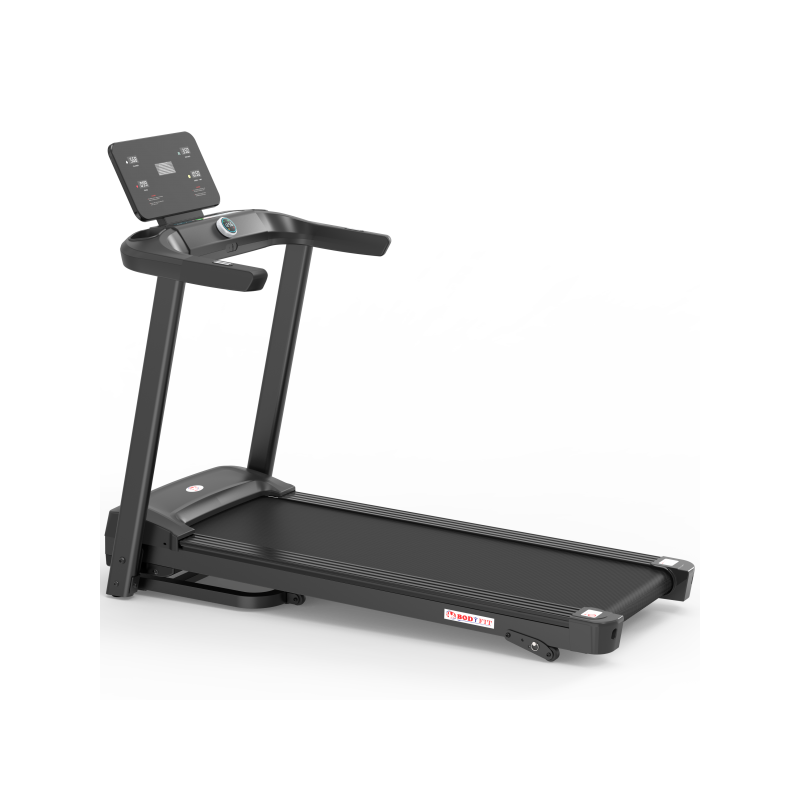 Banda de alergat Bodyfit Z5500, motor de 2.5 CP, greutate suportata de 120 kg, viteza 14 km/h, display LED cu mai multe functii, Fitshow, Kinomap, Zwift