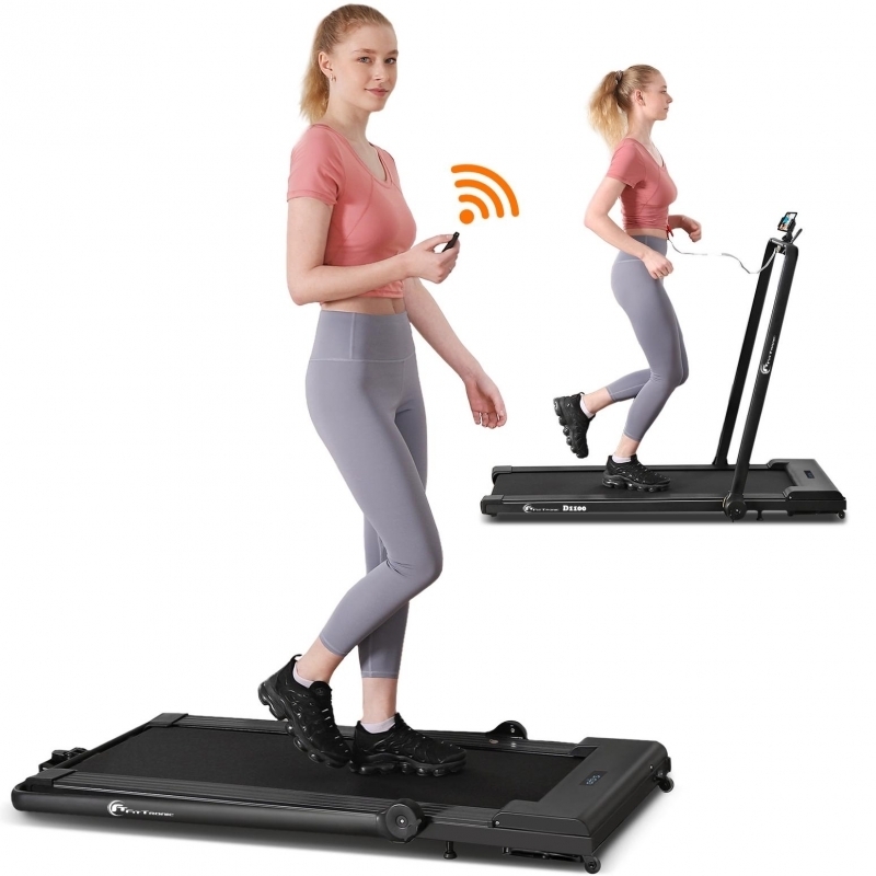 Banda de alergat electrica FitTronic Delta 1100, Viteza pana la 14km/h, motor 2.0 CP, Apps Kinomap, Zwift, Newrunway