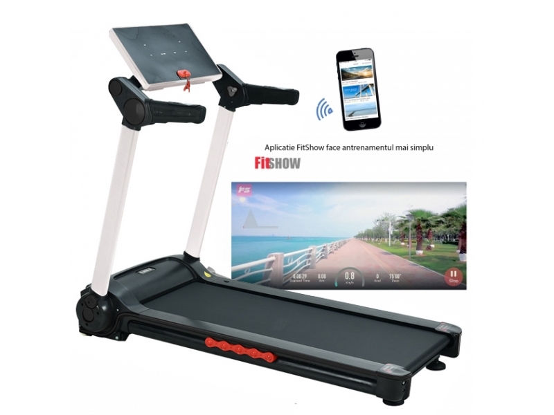 Banda de alergat electrica FitTronic K500 BW, Fitshow App