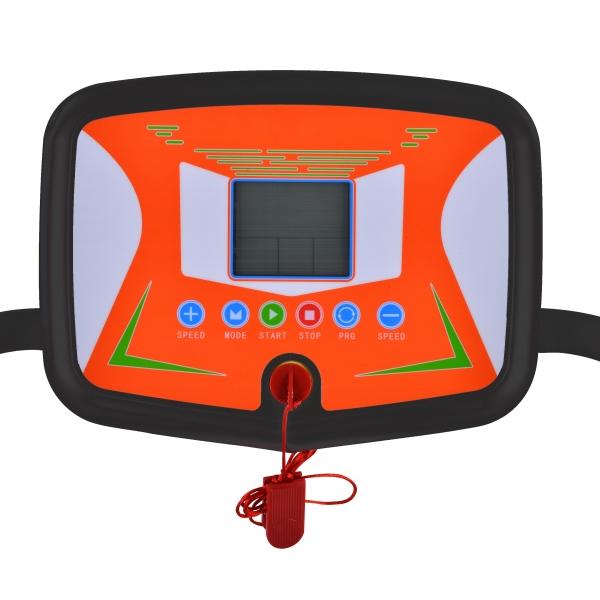 Banda de alergat electrica FitTronic T1001 Black-Orange, design modern si compact, motor de 1.75 CP Resigilat