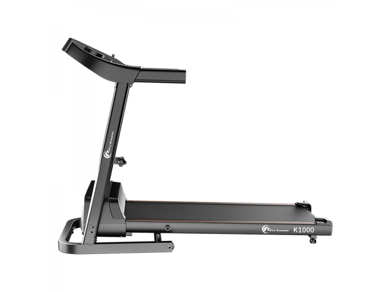 Banda de alergat FitTronic K1000, motor de 2 CP, greutate suportata 120 kg, sistem de autolubrifiere, aplicatii Fitshow, Kinomap, Zwift
