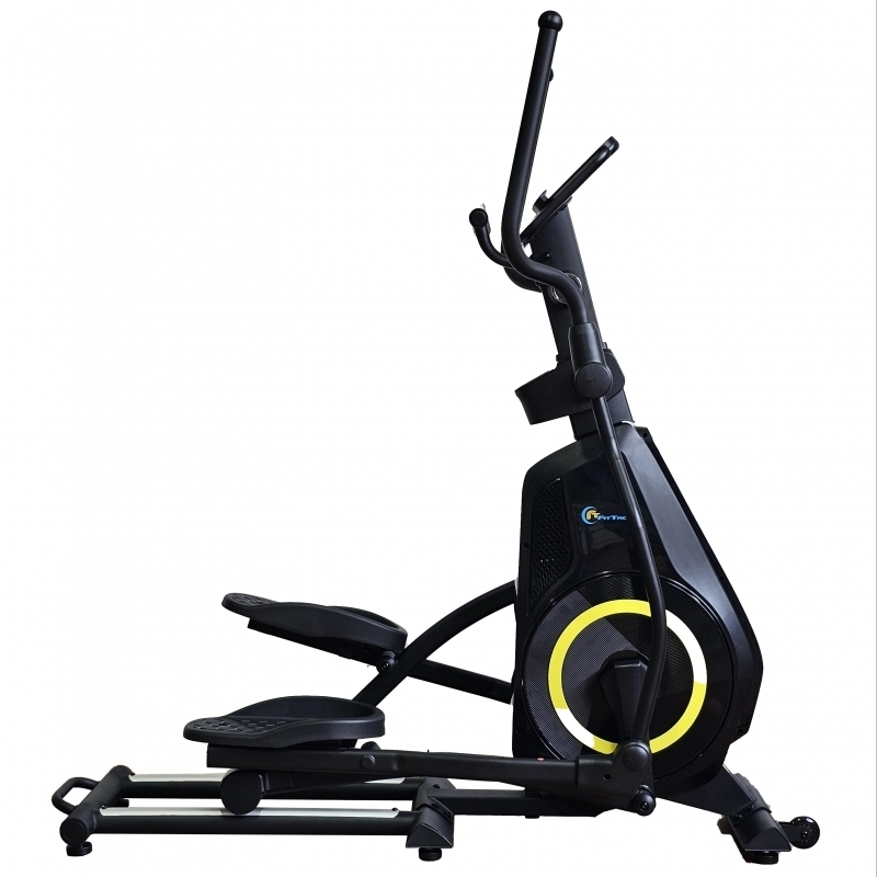 Bicicleta eliptica FitTronic 609ET, Apps Zwift, Kinomap, Fitshow, 12 kg volanta, 120 kg greutate suportata