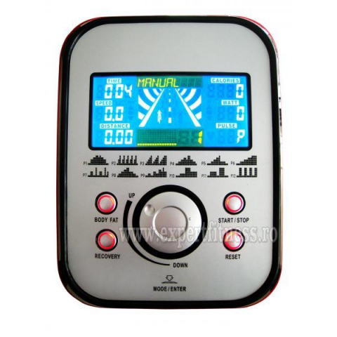 Bicicleta eliptica GALAXY II carbon/argintiu