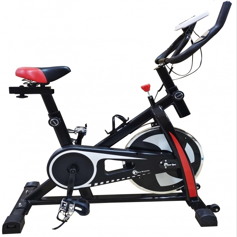 Bicicleta indoor cycling FitTronic® Trainer  Spin 700, design robust, greutate volanta 8 kg, afisaj LCD, greutate suportata 120 kg