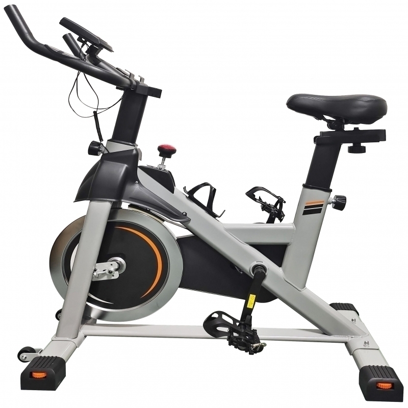 Bicicleta indoor cycling FitTronic® Trainer Spin 710, design robust, greutate volanta 8 kg, afisaj LCD, greutate suportata 120 kg