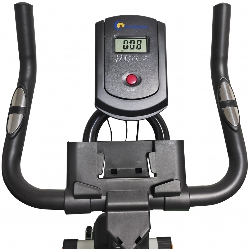Bicicleta indoor cycling FitTronic® Trainer Spin 710, design robust, greutate volanta 8 kg, afisaj LCD, greutate suportata 120 kg