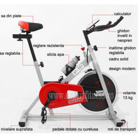 Bicicleta indoor cycling Scud GT-707