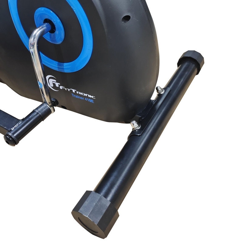 Bicicleta magnetica eliptica FitTronic® Trainer 410E, design robust, greutate suportata 120 kg, volanta 7 kg, afisaj electronic