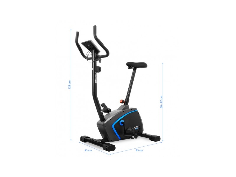 Bicicleta magnetica SCUD V-FIT - Negru/Albastru
