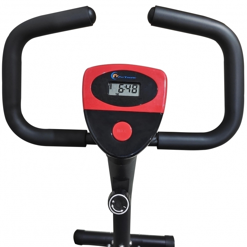 Bicicleta mecanica FitTronic® Trainer 130, compacta, afisaj inclus, posibilitate de reglare a dificultatii la pedalare
