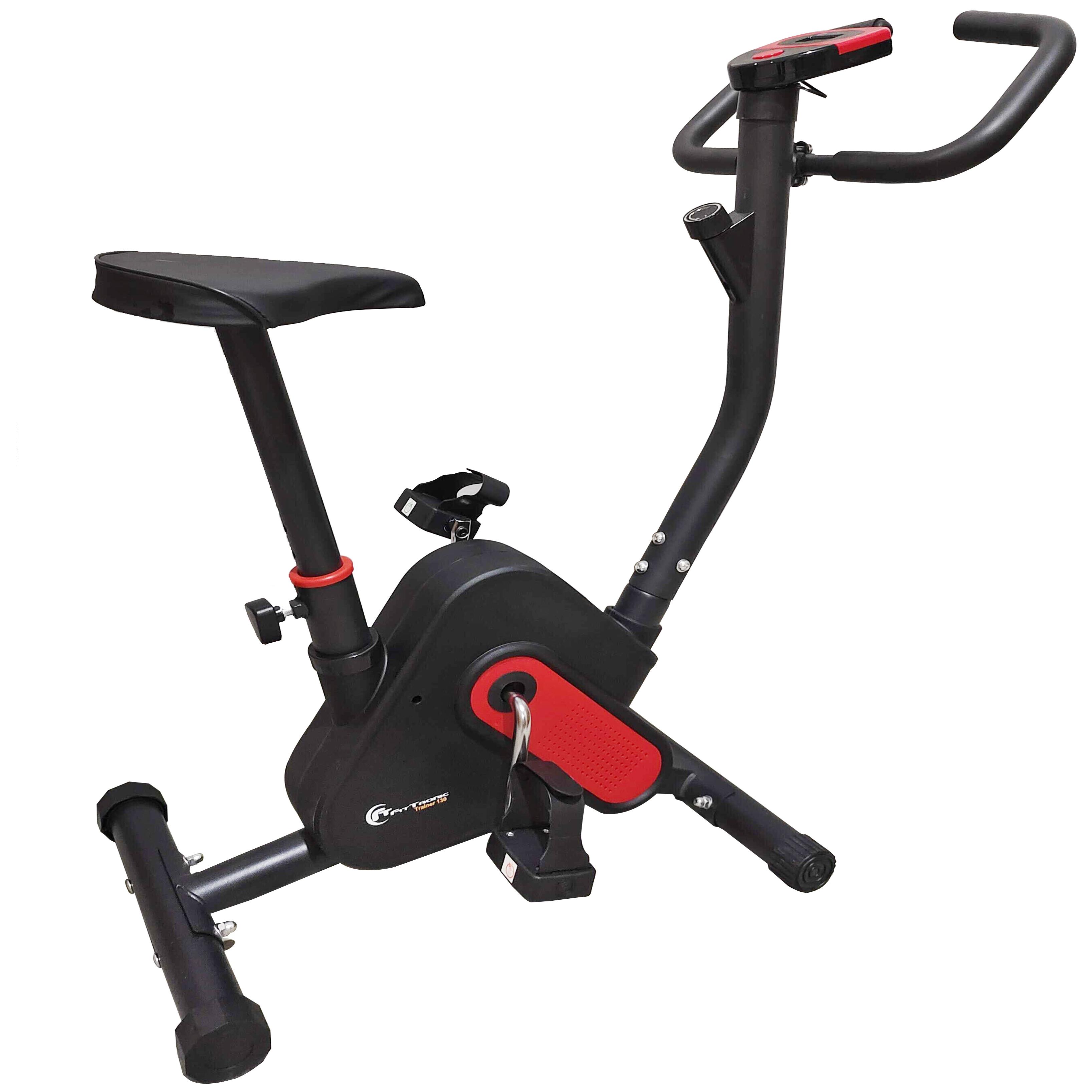 Bicicleta mecanica FitTronic® Trainer 130, compacta, afisaj inclus, posibilitate de reglare a dificultatii la pedalare