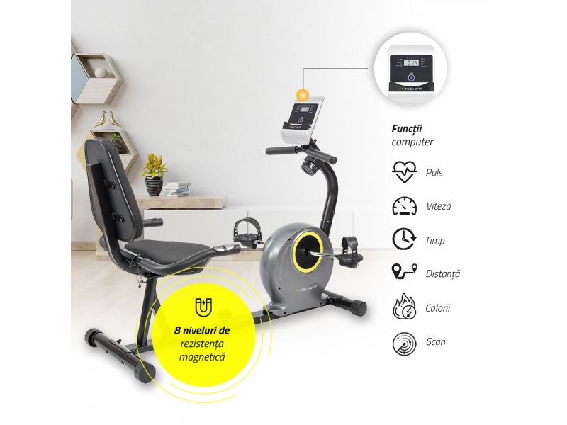 Bicicleta orizontala TECHFIT R300