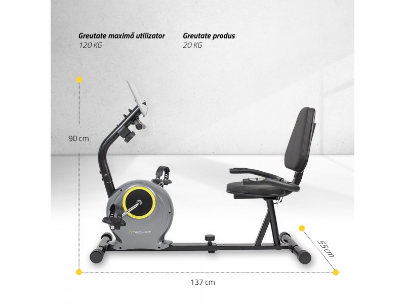 Bicicleta orizontala TECHFIT R300