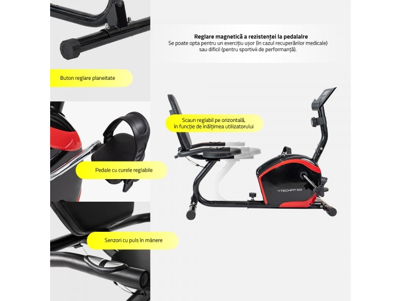 Bicicleta orizontala TECHFIT R350