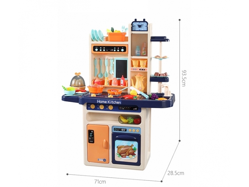 Bucatarie multifinctionala pentru copii Alibibi, sunete si lumini cu 65 de accesorii incluse