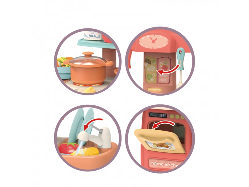 Bucatarie multifunctionala pentru copii Alibibi cu lumini si sunete