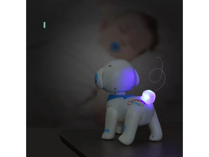 Catelus interactiv cu lumini si sunete AliBibi