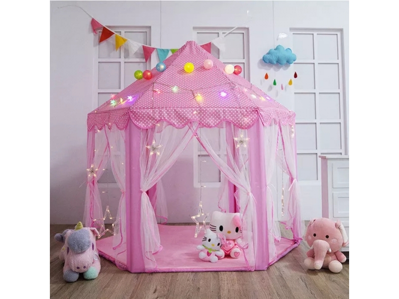 Cort cu perdelute AliBibi, roz