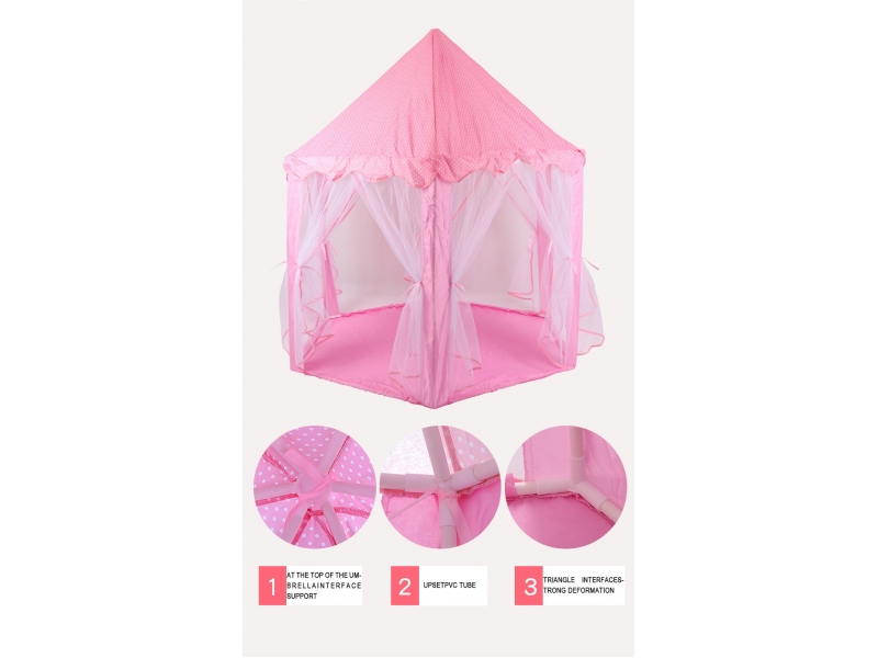 Cort cu perdelute AliBibi, roz