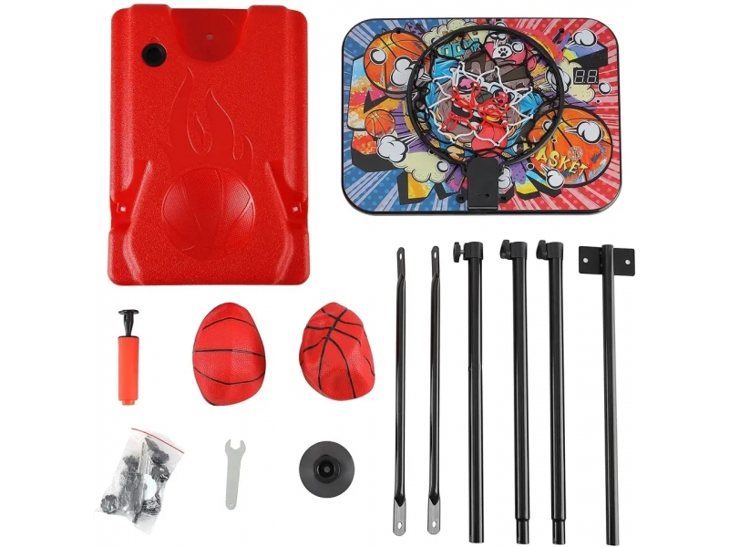 Cos de baschet AliBibi cu minge si pompa incluse