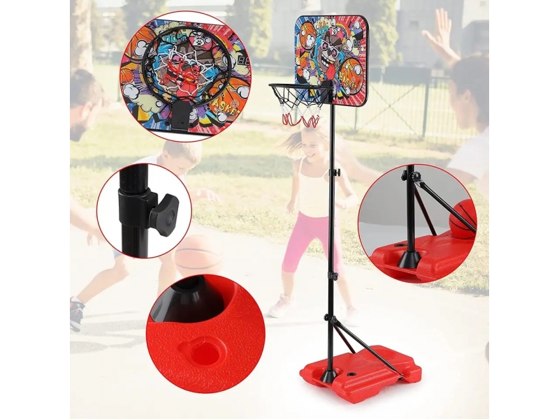 Cos de baschet AliBibi cu minge si pompa incluse