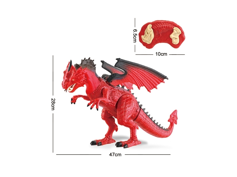 Dinozaur cu lumini si sunete AliBibi, scoate flacari, merge cu telecomanda