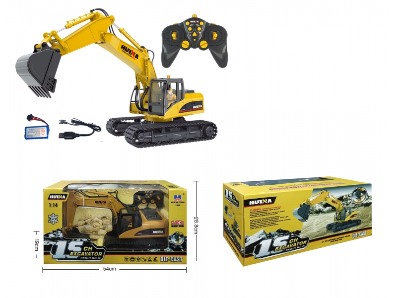 Excavator cu senile AliBibi, cu telecomanda