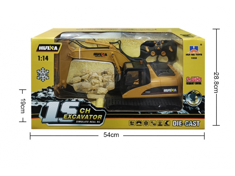 Excavator cu senile AliBibi, cu telecomanda