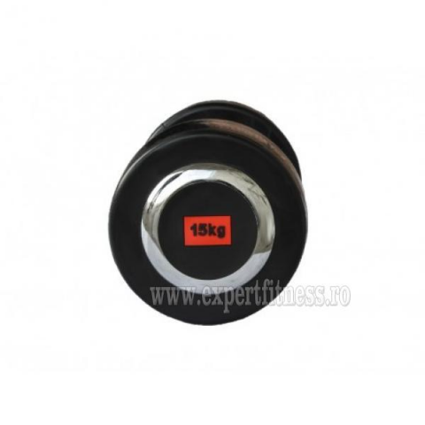 Gantera cauciucata DELUXE Sportmann 15kg