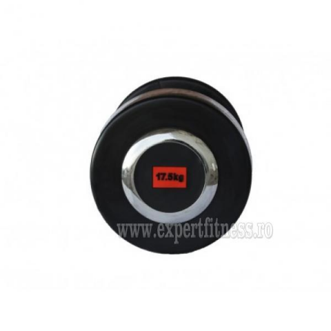 Gantera cauciucata DELUXE Sportmann 17.5kg