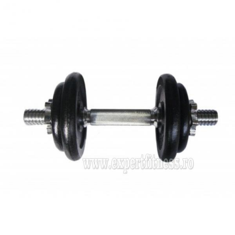Gantera fier reglabila 10kg cu filet Sportmann